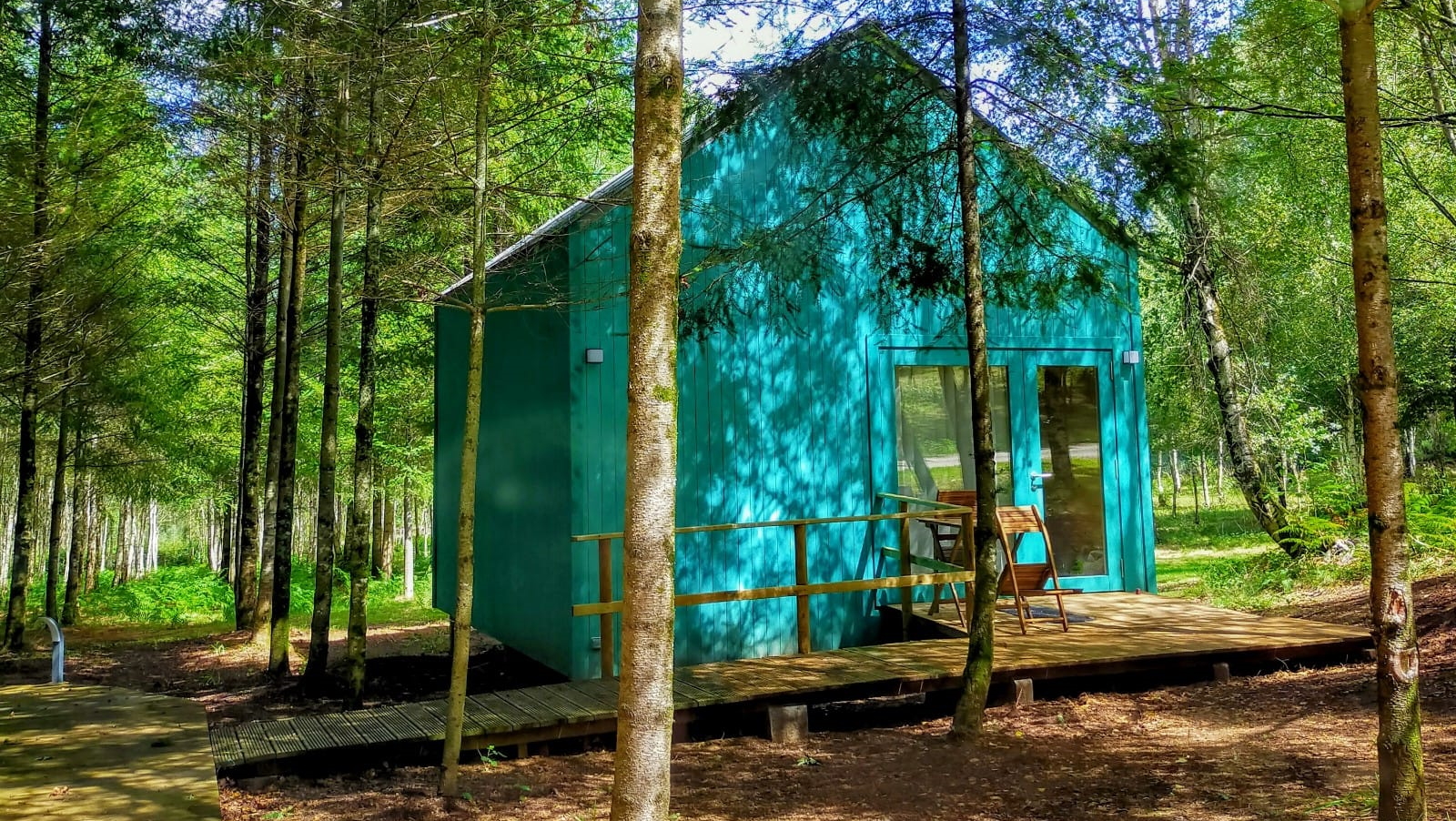 Cabaña en el bosque de Galicia