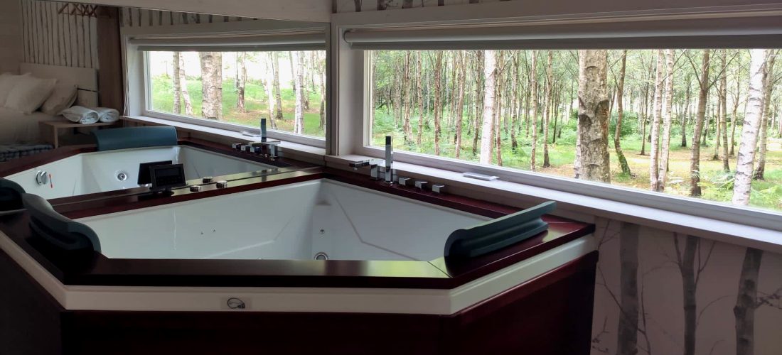 Cabaña con jacuzzi en Galicia